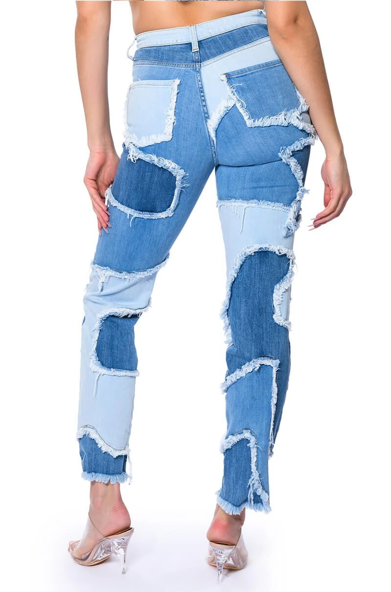 LITTLE BIT OF FUN FRAYED RELAXED FIT JEANS 5 LITTLE BIT OF FUN FRAYED RELAXED FIT JEANS - Image 3