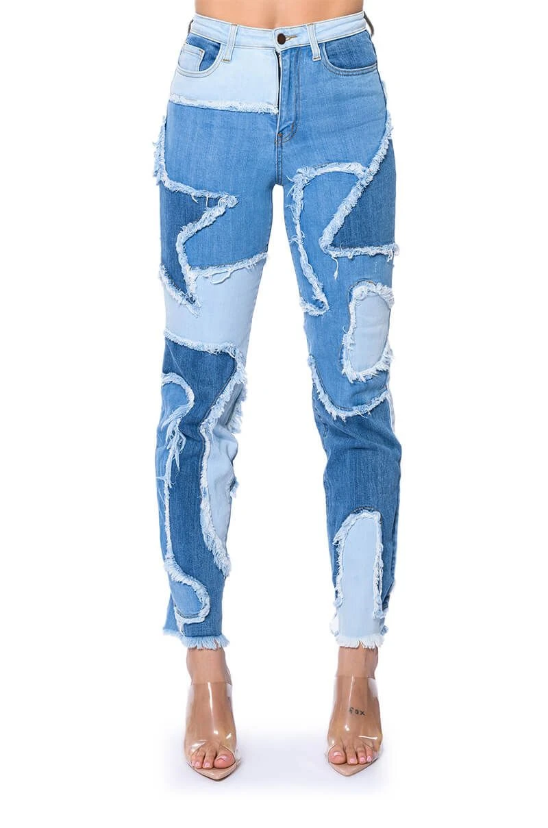 LITTLE BIT OF FUN FRAYED RELAXED FIT JEANS 7 LITTLE BIT OF FUN FRAYED RELAXED FIT JEANS - Image 5