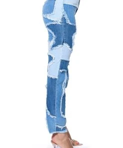 LITTLE BIT OF FUN FRAYED RELAXED FIT JEANS 16 LITTLE BIT OF FUN FRAYED RELAXED FIT JEANS -akira shop little bit of fun frayed relaxed fit jeans light blue denim 6 6