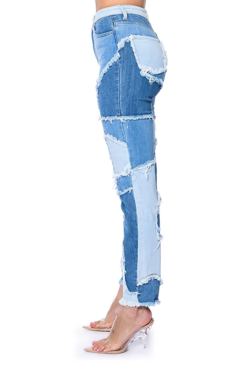 LITTLE BIT OF FUN FRAYED RELAXED FIT JEANS 9 LITTLE BIT OF FUN FRAYED RELAXED FIT JEANS - Image 7