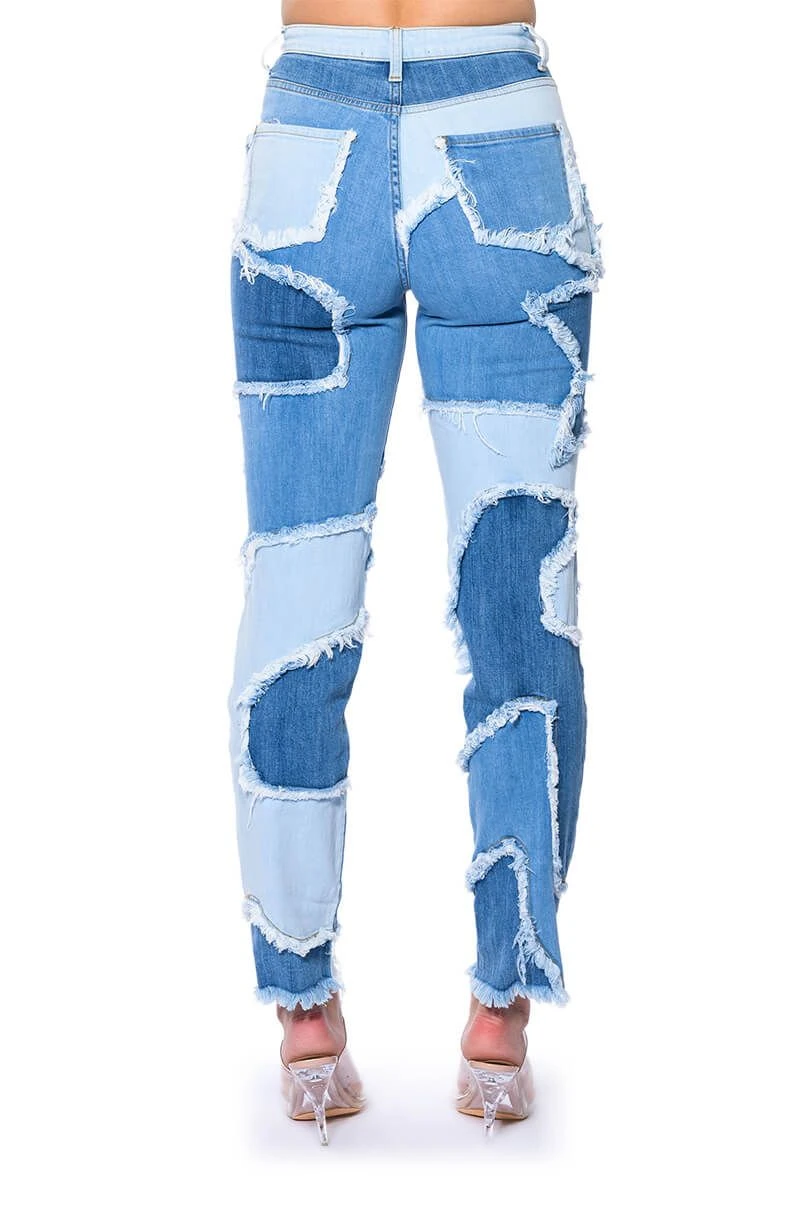 LITTLE BIT OF FUN FRAYED RELAXED FIT JEANS 10 LITTLE BIT OF FUN FRAYED RELAXED FIT JEANS - Image 8