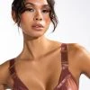 LIVE A LITTLE FASHION BRA -akira shop live a little fashion bra brown 1 1 c1 c1 c1