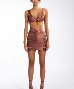 LIVE A LITTLE FASHION BRA -akira shop live a little fashion bra brown 9 9 c1 c1 c1