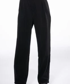 LOGAN WIDE LEG TROUSER IN BLACK -akira shop logan wide leg trouser in black black 4 4 c1