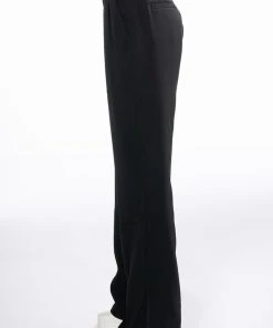 LOGAN WIDE LEG TROUSER IN BLACK -akira shop logan wide leg trouser in black black 5 5 c1