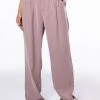 LOGAN WIDE LEG TROUSER IN TAUPE