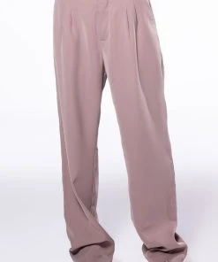 LOGAN WIDE LEG TROUSER IN TAUPE -akira shop logan wide leg trouser in taupe taupe 3 3