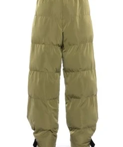 LORENA WIDE LEG PUFFER PANT -akira shop lorena wide leg puffer pant olive 7 7