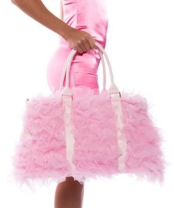 LOU LOU TULLE DUFFLE -akira shop lou lou tulle duffle light pink 1 1