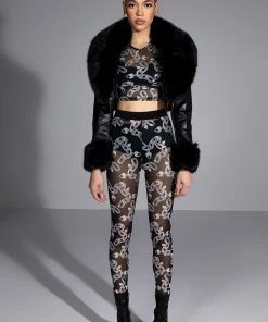 LOVE ON LOCKDOWN MESH TOP -akira shop love on lockdown mesh top black silver 4 4