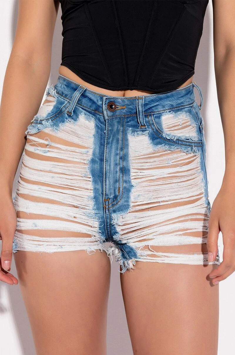 LOVE YOU TO PIECES DENIM SHORT 4 LOVE YOU TO PIECES DENIM SHORT - Image 2