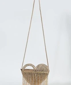 LOVER LOVER GOLD DRIPPY HEART BAG