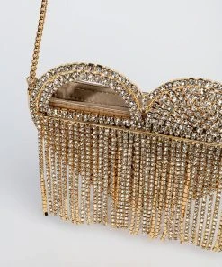 LOVER LOVER GOLD DRIPPY HEART BAG -akira shop lover lover gold drippy heart bag gold 5 5