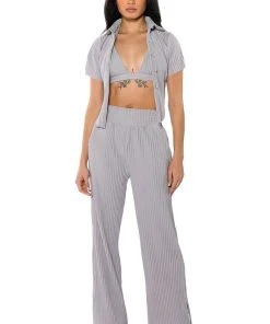 LUCY HIGH RISE WIDE LEG PANT -akira shop lucy high rise wide leg pant grey 4 4