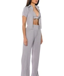 LUCY HIGH RISE WIDE LEG PANT -akira shop lucy high rise wide leg pant grey 5 5