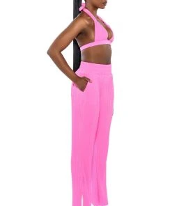 LUCY HIGH RISE WIDE LEG PANT -akira shop lucy high rise wide leg pant pink 5 5