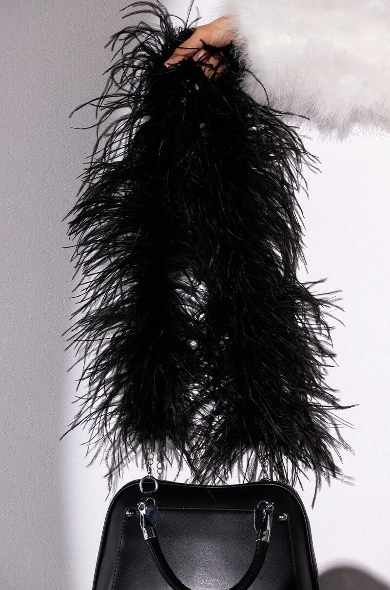 LUXE OSTRICH FEATHER PURSE STRAP 6 LUXE OSTRICH FEATHER PURSE STRAP - Image 4