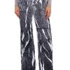 MACY FAUX DENIM LOOK PARACHUTE PANT -akira shop macy faux denim look parachute pant black 1 1