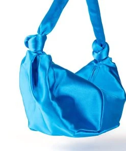 MAGNOLIA SATIN BLUE PURSE -akira shop magnolia satin blue purse blue 4 4