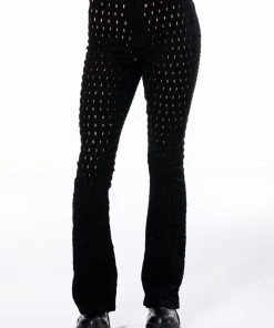 MAKE YOU WANT MORE DISTRESSED FLARE JEANS -akira shop make you want more distressed flare jeans black denim 4 4