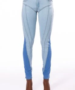 MAKE YOUR MOVE LOW RISE SKINNY JEANS -akira shop make your move low rise skinny jeans medium blue denim 3 3