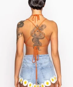 MARIPOSA CROCHET HALTER TOP -akira shop mariposa crochet halter top blue multi 5 5