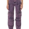 MELISSA CARGO PANTS -akira shop melissa cargo pants purple 1 1