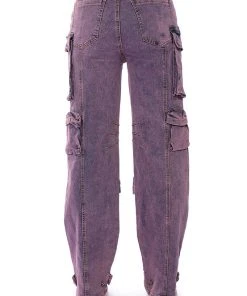 MELISSA CARGO PANTS -akira shop melissa cargo pants purple 7 7