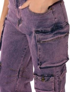MELISSA CARGO PANTS -akira shop melissa cargo pants purple 8 8