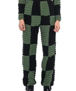 MET YOU IN SAN FRANCISCO COLORBLOCK PUFF WIDE LEG PANT