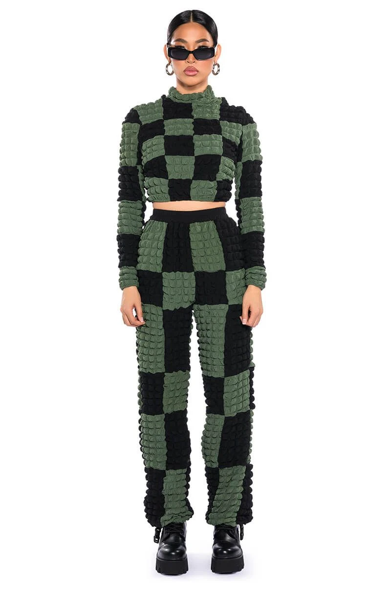 MET YOU IN SAN FRANCISCO COLORBLOCK PUFF WIDE LEG PANT 5 MET YOU IN SAN FRANCISCO COLORBLOCK PUFF WIDE LEG PANT - Image 3