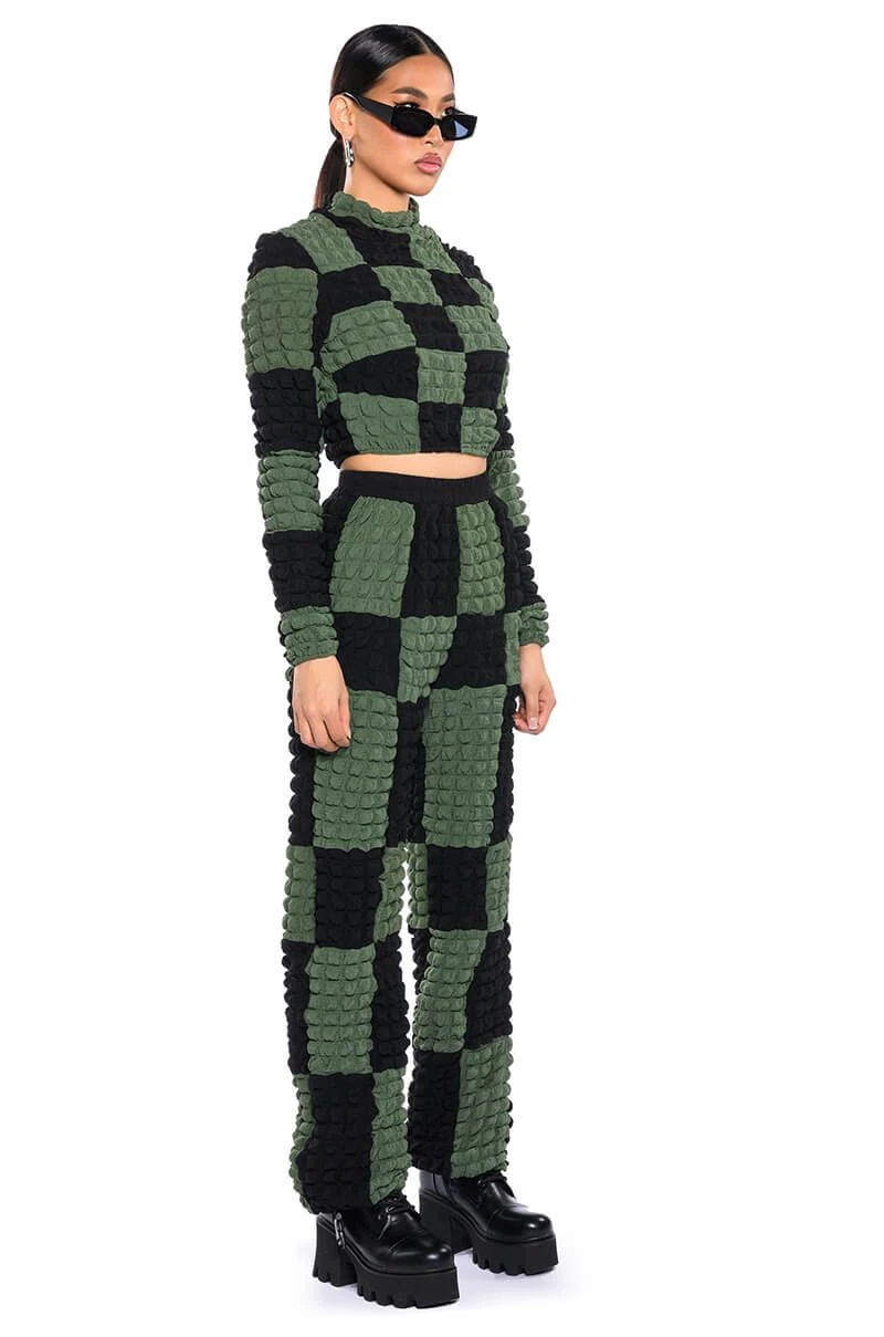 MET YOU IN SAN FRANCISCO COLORBLOCK PUFF WIDE LEG PANT 6 MET YOU IN SAN FRANCISCO COLORBLOCK PUFF WIDE LEG PANT - Image 4