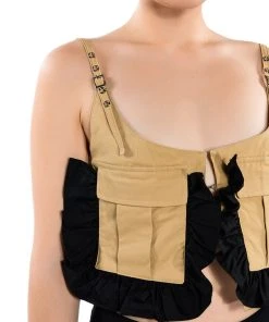 MIA UTILITY BRALETTE -akira shop mia utility bralette beige multi 7 7