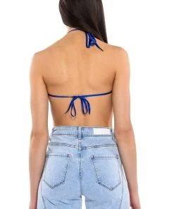 MIAMI CALLIN RHINESTONE CHAINMAIL TOP IN BLUE 14 MIAMI CALLIN RHINESTONE CHAINMAIL TOP IN BLUE -akira shop miami callin rhinestone chainmail top in blue blue 6 6