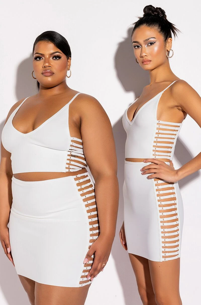 MISBEHAVED BANDAGE CUTOUT CROP TOP 3 MISBEHAVED BANDAGE CUTOUT CROP TOP