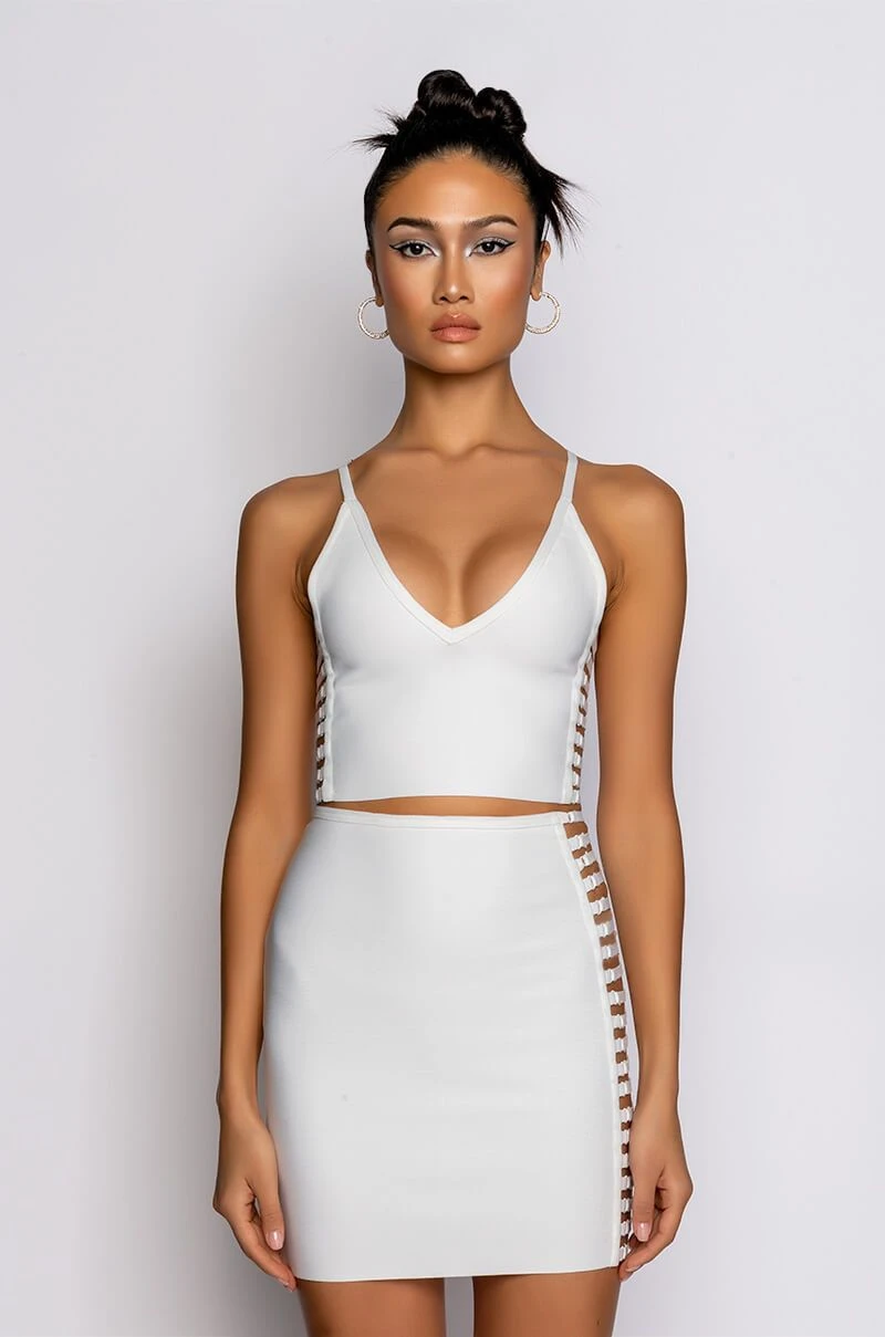 MISBEHAVED BANDAGE CUTOUT CROP TOP 8 MISBEHAVED BANDAGE CUTOUT CROP TOP - Image 6