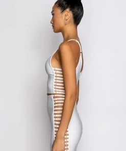 MISBEHAVED BANDAGE CUTOUT CROP TOP 17 MISBEHAVED BANDAGE CUTOUT CROP TOP -akira shop misbehaved bandage cutout crop top white 7 7