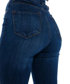 MODEL CALL HIGH RISE STRETCHY SKINNY JEANS -akira shop model call high rise stretchy skinny jeans dark blue 8 8