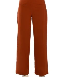 MOST LIKELY TO DREAM BIG HIGH WAISTED PANTS -akira shop most likely to dream big high waisted pants rust 5 5