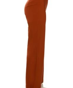 MOST LIKELY TO DREAM BIG HIGH WAISTED PANTS -akira shop most likely to dream big high waisted pants rust 6 6