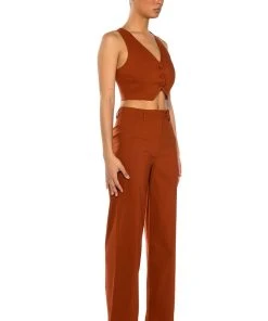 MOST LIKELY TO DREAM BIG VEST TOP -akira shop most likely to dream big vest top rust 4 4