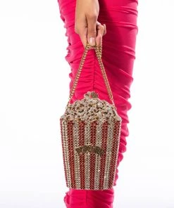 MOVIE DATE BLINGED CLUTCH -akira shop movie date blinged clutch red multi 2 2