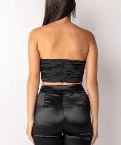 MY VALENTINE SATIN CORSET -akira shop my valentine satin corset black 5 5