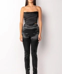 MY VALENTINE SATIN CORSET -akira shop my valentine satin corset black 7 7