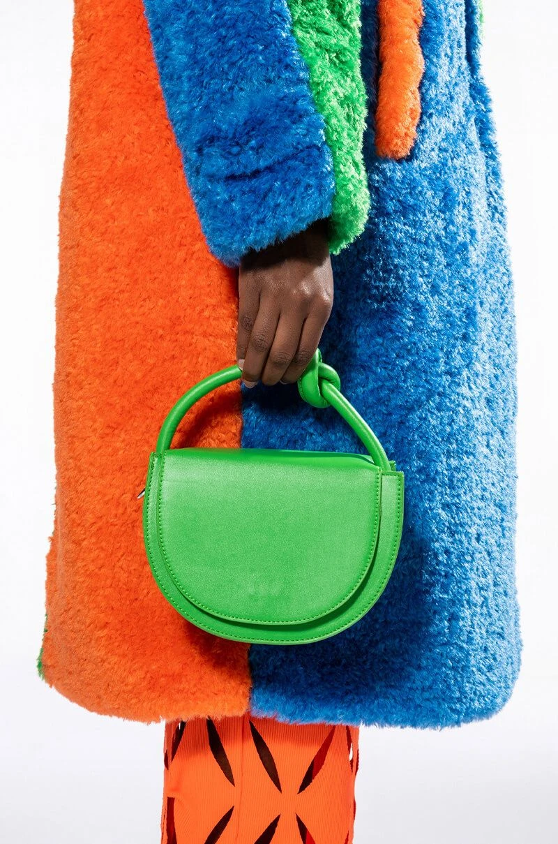 MYLA SOLID PU PURSE IN GREEN 7 MYLA SOLID PU PURSE IN GREEN - Image 5