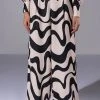 MYSTICAL WAYS WAVY PALAZZO PANT 2 MYSTICAL WAYS WAVY PALAZZO PANT -akira shop mystical ways wavy palazzo pant black white 1 1