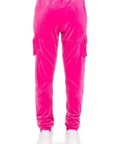 NEW RULES VELVET CARGO JOGGER -akira shop new rules velvet cargo jogger pink 9 9