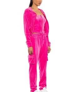 NEW RULES VELVET ZIP UP CORSET 18 NEW RULES VELVET ZIP UP CORSET -akira shop new rules velvet zip up corset pink 7 7