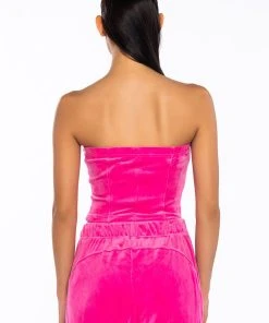 NEW RULES VELVET ZIP UP CORSET 20 NEW RULES VELVET ZIP UP CORSET -akira shop new rules velvet zip up corset pink 9 9