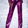 NEW VIBRATION METALLIC TROUSER -akira shop new vibration metallic trouser fuchsia 1 1